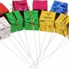 Merkloos Kerststukjes>24X Stekers/Prikkers Met Gekleurde Cadeautjes 3,5 Cm - Kerststukje Maken - Kerststukjes Decoratie