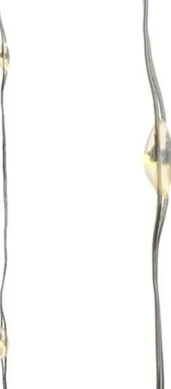 Lumineo 2X Stuks Draadverlichting Zilverdraad 40 Warm Witte Lampjes - 1195 Cm - Kerstverlichting Lichtsnoeren Op Batterijen Cheap