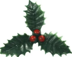 Merkloos Kerststukjes>15X Stuks Groene Kersttakjes Op Insteker 4 Cm - Kleine Kersstukjes Decoraties