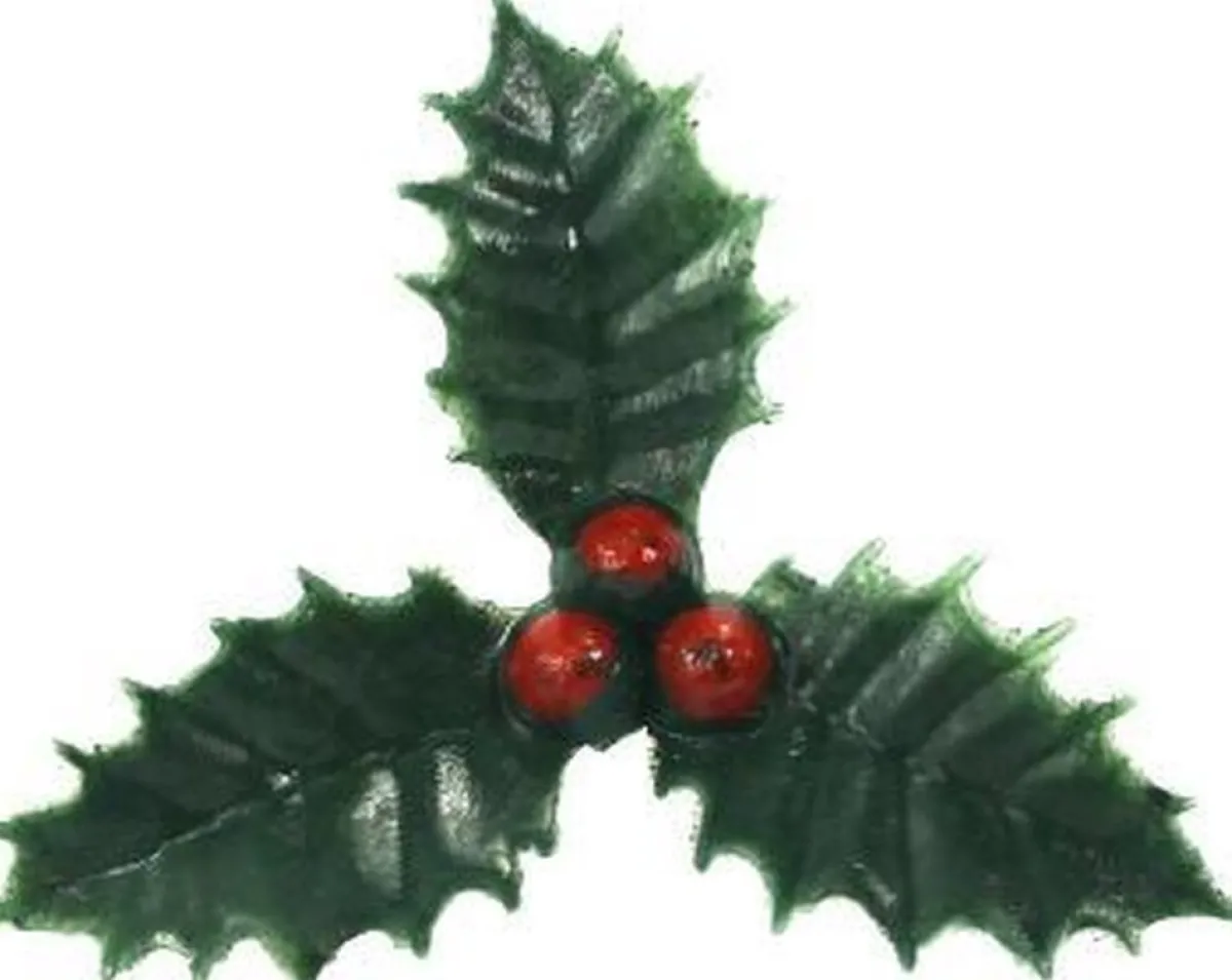 Merkloos Kerststukjes>15X Stuks Groene Kersttakjes Op Insteker 4 Cm - Kleine Kersstukjes Decoraties