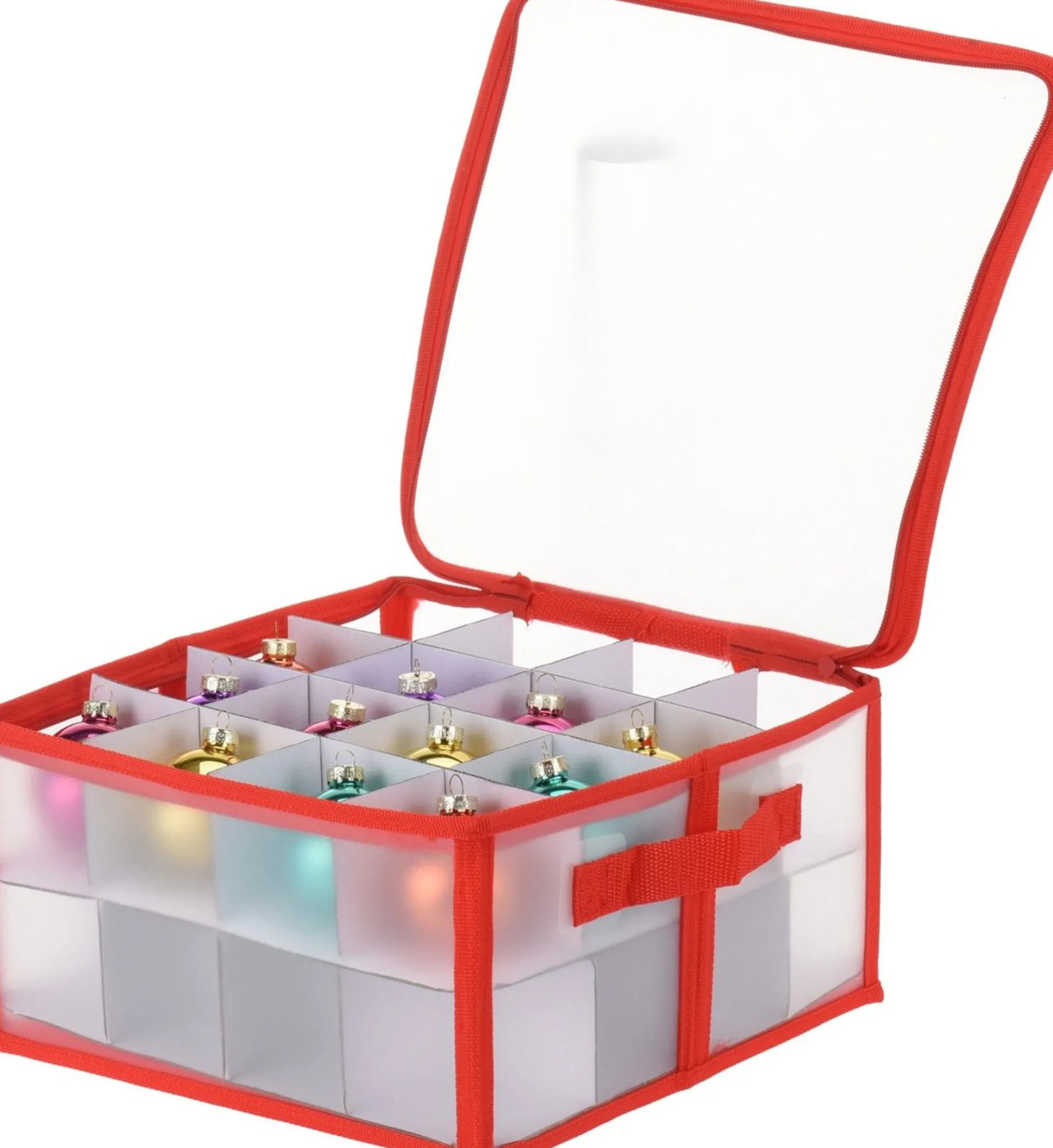 Merkloos 2X Stuks Kerstballen Opruimen/Opbergen Opbergboxen 30 X 30 X 15 Cm - Kerstversiering Opbergdozen Voor 32X Kerstballen Flash Sale