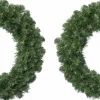 Decoris Kerstkransen>2X Stuks Kerstkransen/Dennenkransen Groen 35 Cm - Dennenkransen/Deurkransen Kerstversiering