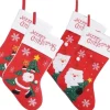 Merkloos Kerstsokken>4X Stuks Rode Kerstsokken Van 25 X 40 Cm - Huis Decoratie Kerstversieringen/Kerst Artikelen