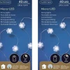 Lumineo 2X Stuks Sneeuwvlokken Lichtsnoeren Met Timer 40 Lampjes Wit Op Batterij - Sneeuwvlok Verlichting - Kerstlampjes/Kerstlichtjes Best