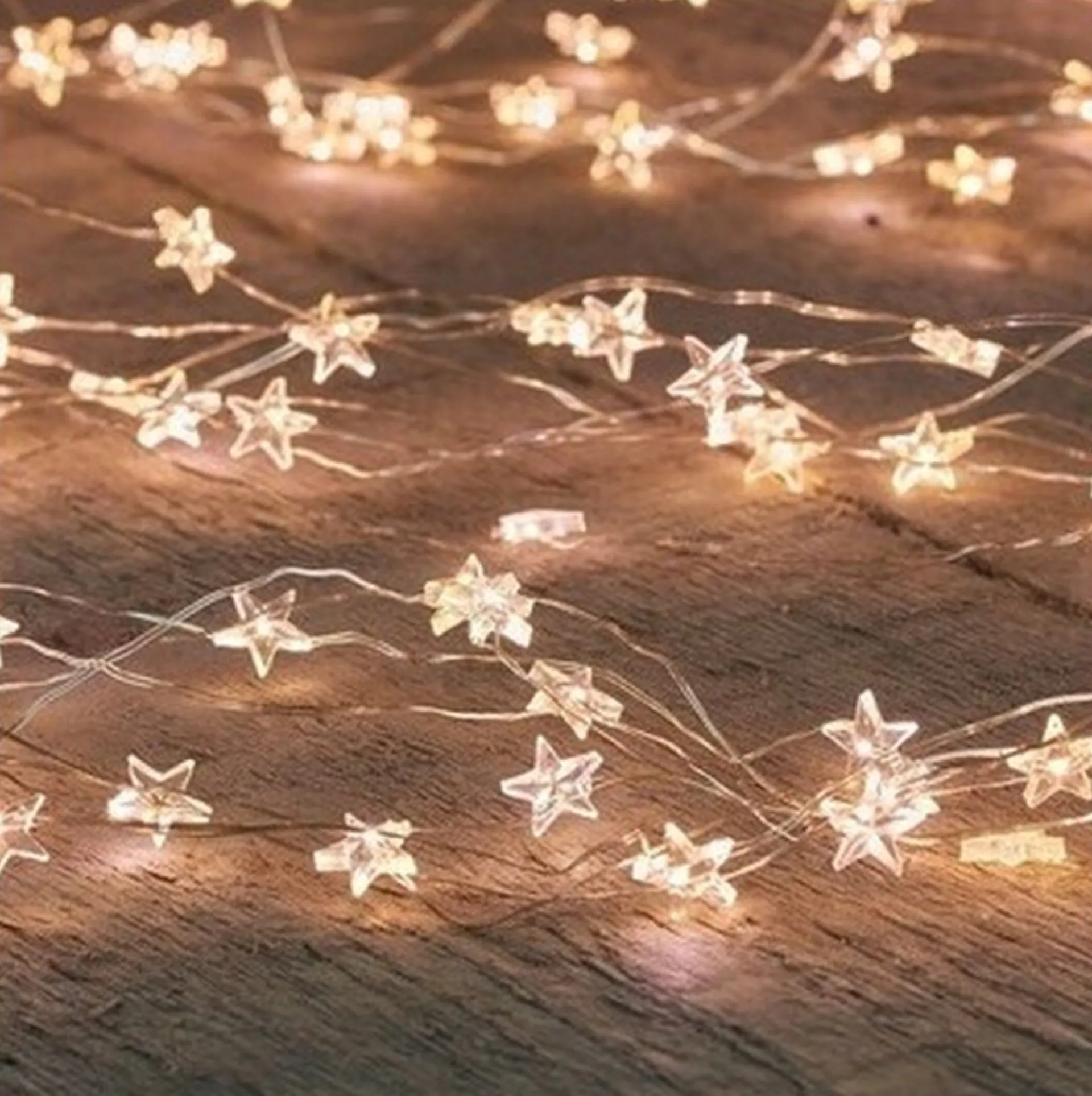 Anna's Collection 2X Zilveren Sterren Kerstverlichting Met Timer Warm Wit 1 Meter - Sfeerverlichting - Kerstversiering Voor Binnen Gebruik Fashion