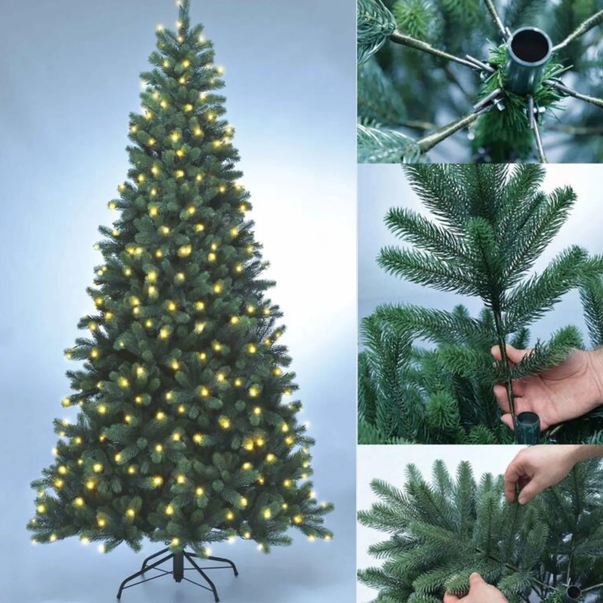 Xenotec Kerstboom Met Led-Verlichting, 166 Leds, 150 Cm, Met Voet Online