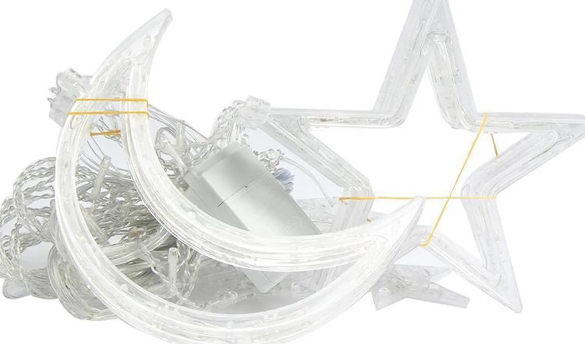 Merkloos Xtraworks Hemel - Lichtketting Met Maan En Versiering -Verlichting Voor Buiten & Binnen- Led Lichtgordijn Met 8 Verlichtingsmodi - Warm Licht Met 1.5M Snoer 220V Online