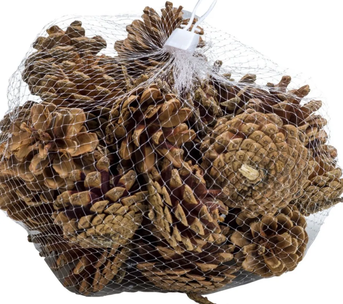 Merkloos Kerststukjes>Zak Met 200 Gram Decoratie Dennenappels Bruin - Kerststukje/Herfststukje Versiering - Dennenappeltjes