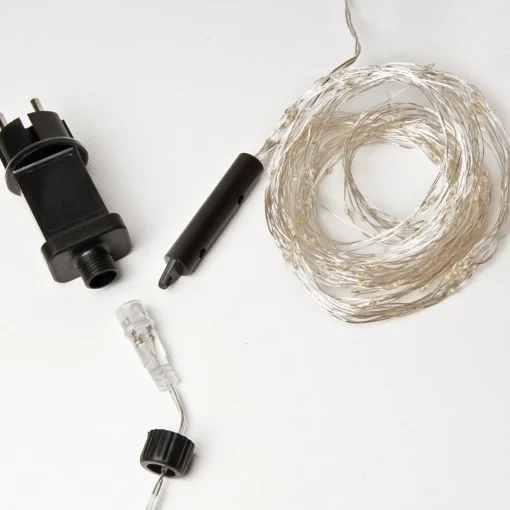 Merkloos Zilverdraad 200Led Ww Adapter Best