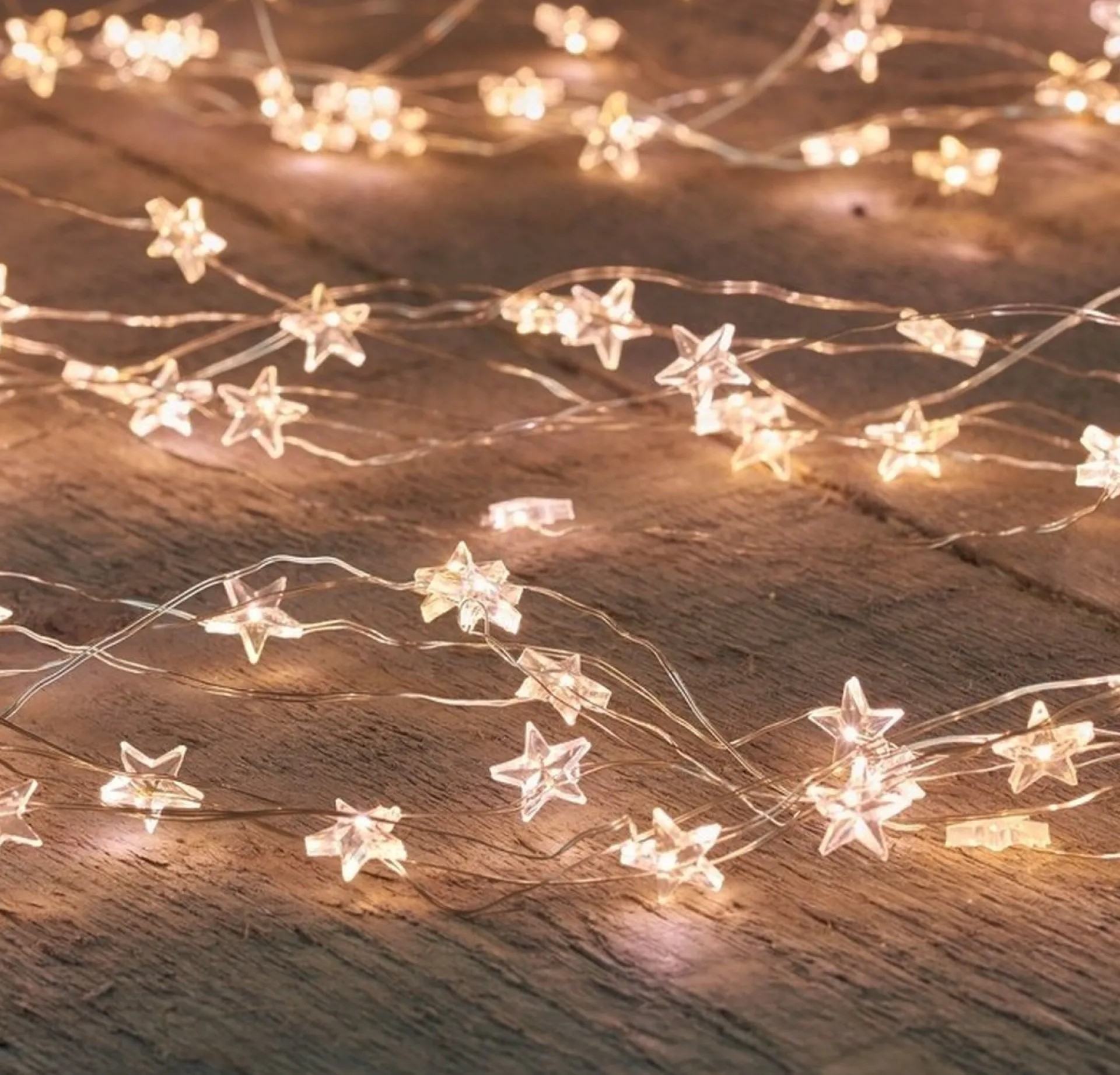 Anna's Collection Zilveren Draadverlichting Sterren Met Timer Warm Wit 2 Meter - Sfeerverlichting Voor Binnen Gebruik Outlet