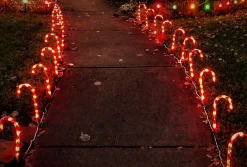 WT trading Zuurstok Kerstverlichting – 10 Zuurstokken – Inclusief Grondpennen Flash Sale